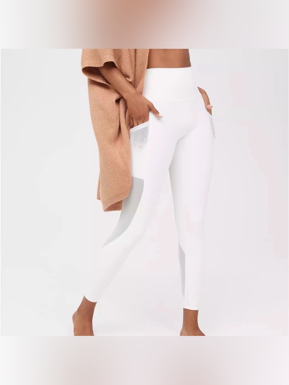 aerie White High-Waist Pocket Leggings Size Small